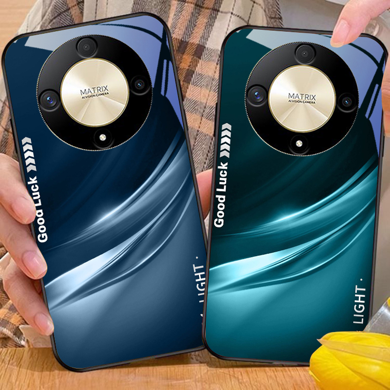 Phone Cases Honor - Gradient นุ่มสีเขียวสําหรับ Honor 50 70 30