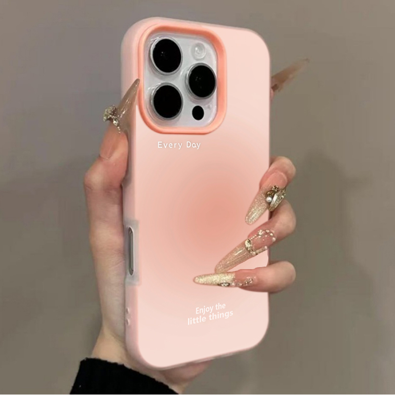 Phone Cases Bulk - เคสโทรศัพท์ลายไล่เฉดสีชมพูสำหรับ iPhone 17 16 Pro Max