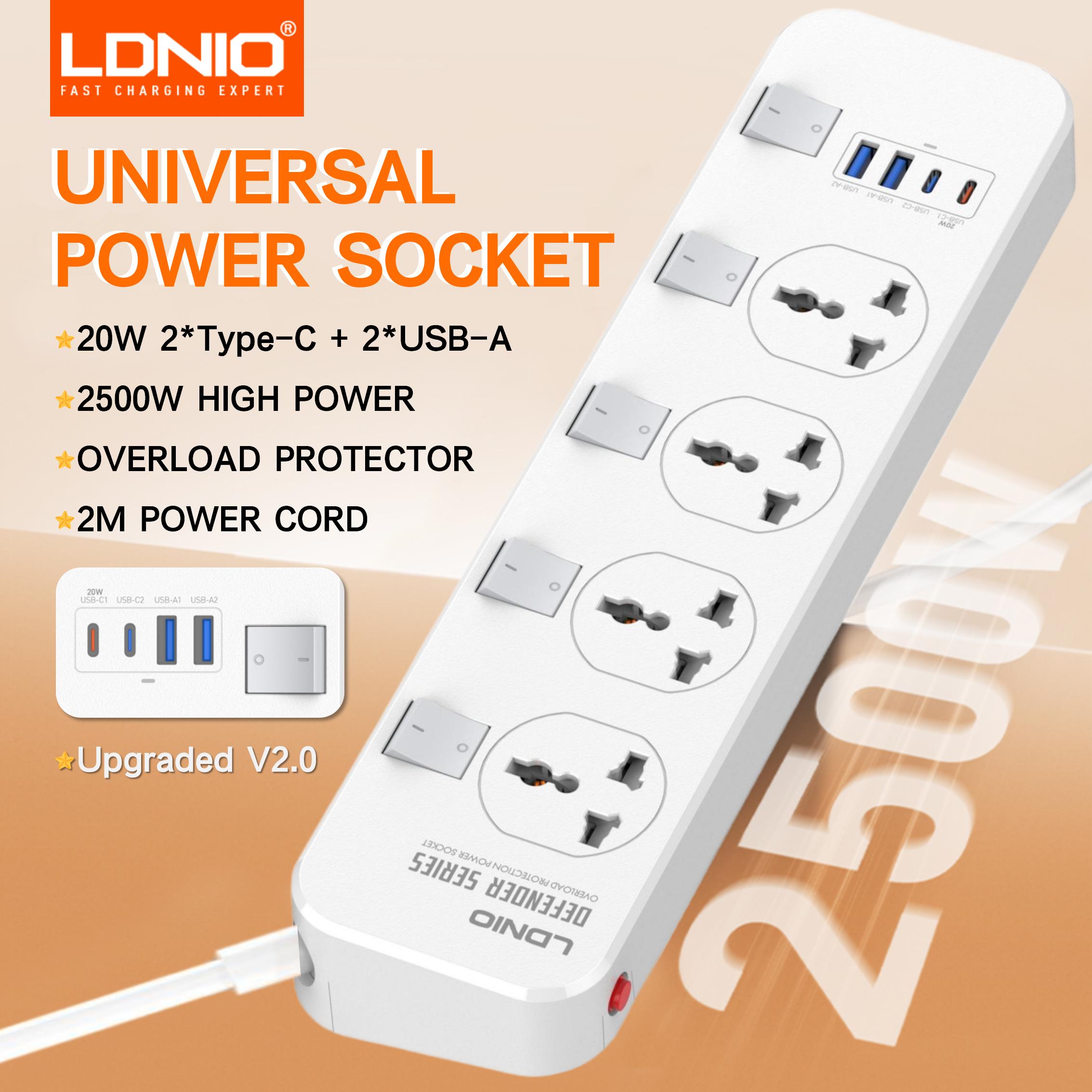 Phone Cases Uk - V2.0 Power Strip 6.5Ft/2M สายไฟป้องกันไฟกระชาก 4
