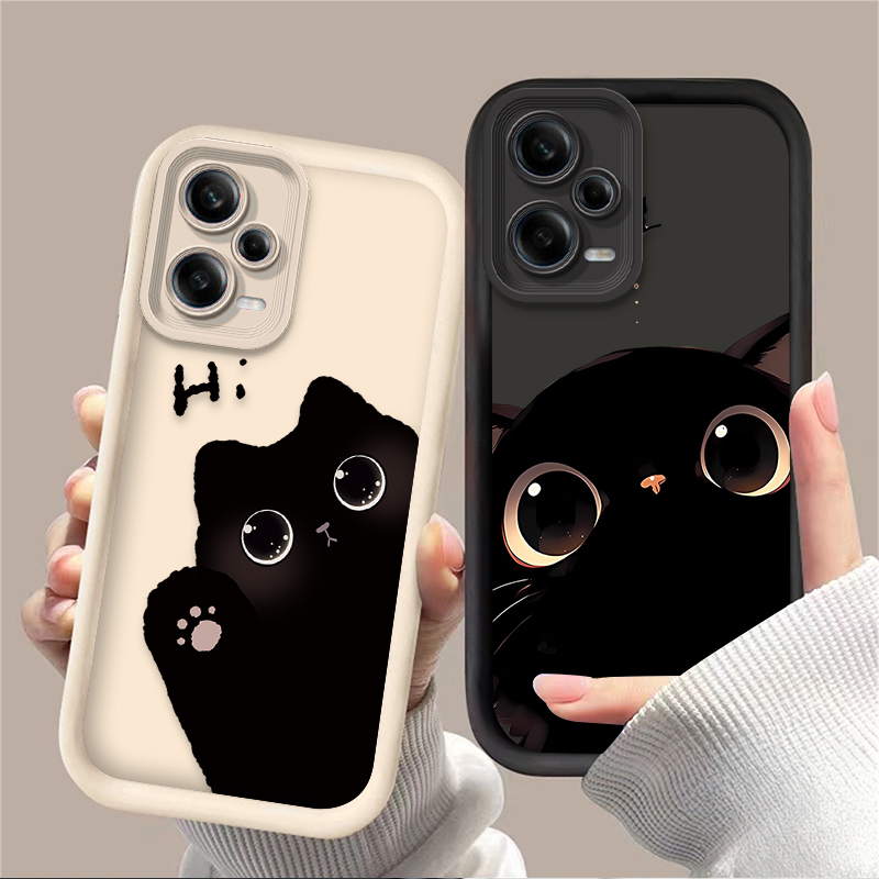 Phone Cases 13 - เคสโทรศัพท์ลายแมวน่ารักตาโต สำหรับ Xiaomi Redmi Note 13