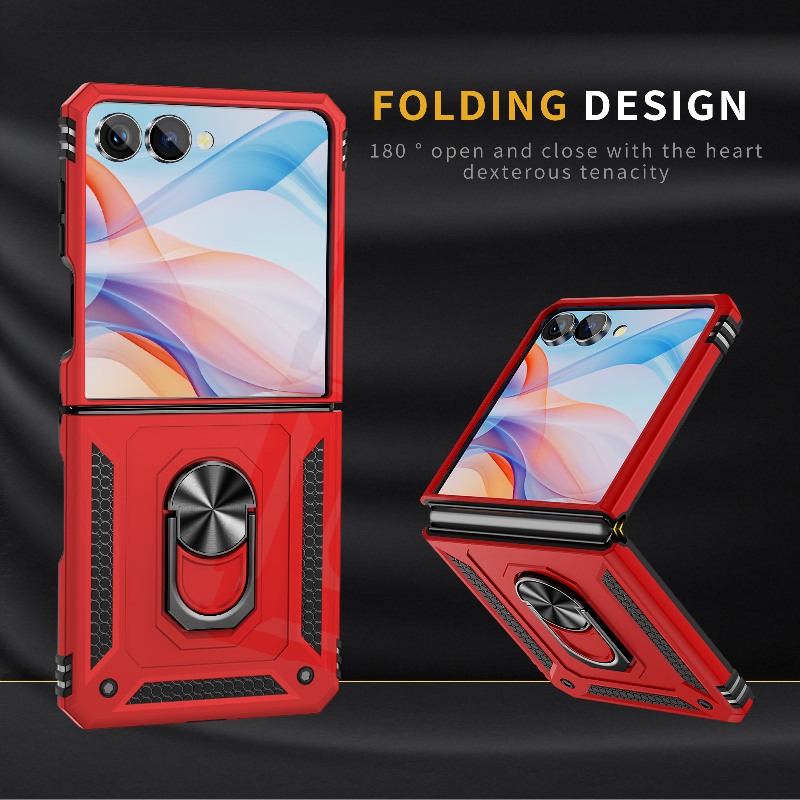 Rugged Armor Case - เคสโทรศัพท์กันกระแทกเกรดทหารสำหรับ Samsung Galaxy Z Flip 7