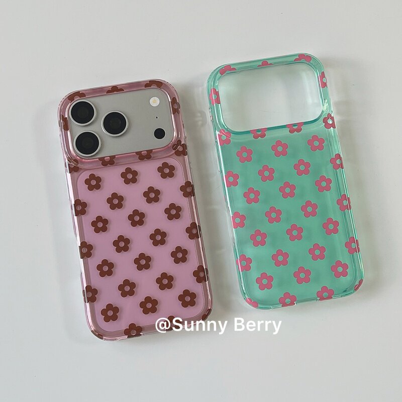 Phone Cases Y2K - เคสโทรศัพท์ลายดอกไม้สีสันสดใสสไตล์เกาหลีสำหรับ iPhone 18 17 Air 16