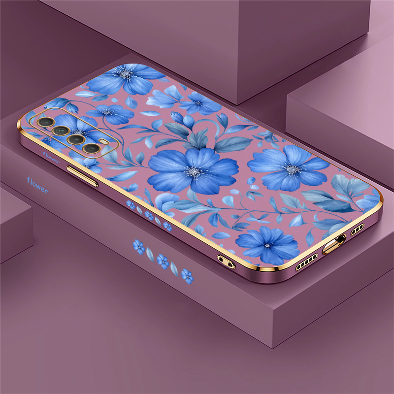 Phone Cases Honor - เคสโทรศัพท์ลายดอกไม้สีน้ำสีฟ้า สำหรับ Honor 200 90 Lite