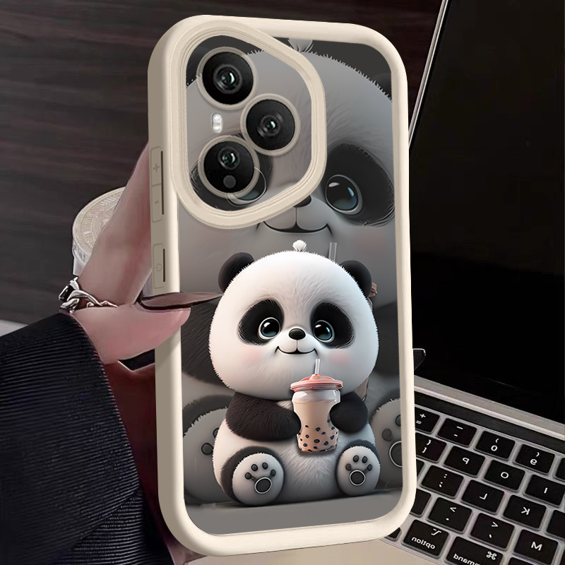 Phone Cases Honor - เคสโทรศัพท์ลายแพนด้า ดื่มชาเย็น สำหรับ Honor 400 200