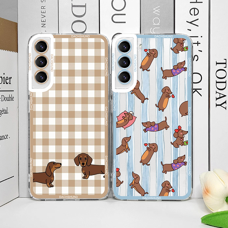 Phone Cases Galaxy S26 - เคสโทรศัพท์ลายสุนัขดัชชุนด์น่ารัก สำหรับ Samsung Galaxy S26 S25