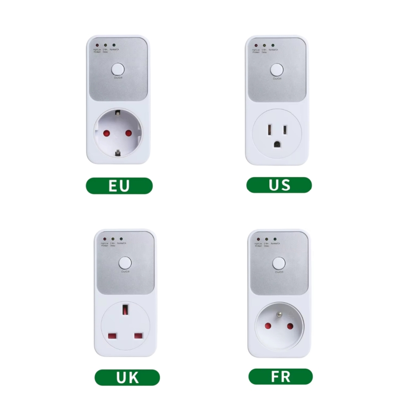 Phone Cases Uk - ปลั๊กป้องกันไฟกระชากสำหรับบ้าน ครัว ตู้เย็น และคอมพิวเตอร์ ป้องกันไฟแรงสูง/ต่ำ ทนไฟ
