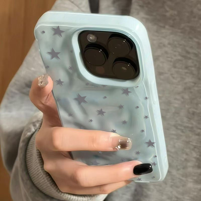 Phone Cases Y2K - เคสโทรศัพท์ลายคลื่นดาวน่ารักสไตล์มินิมอลสำหรับ iPhone 18 Pro Max 17