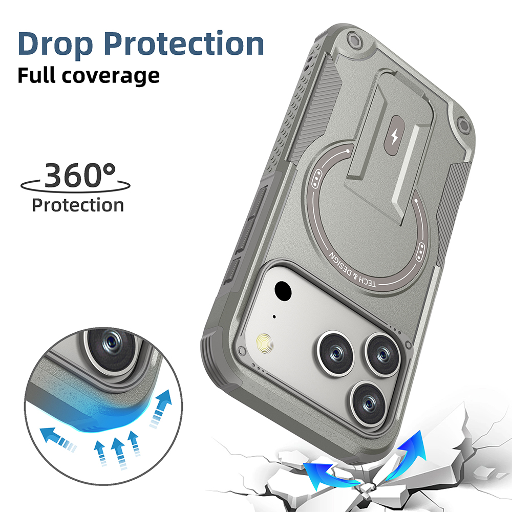 เคสแม่เหล็กกันกระแทกสำหรับ iPh - Rugged Armor Case บทวิจารณ์และราคา