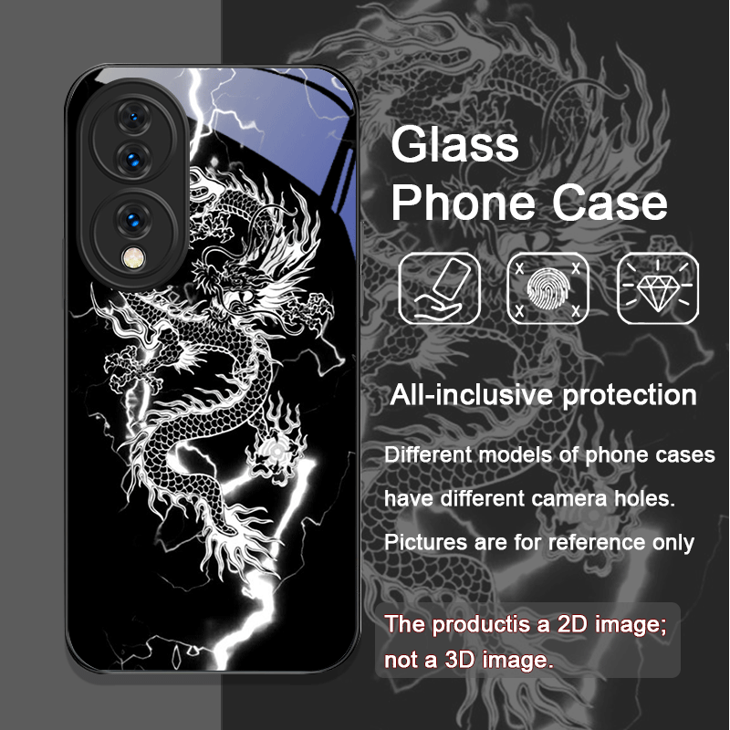 Creative รูปแบบมังกรกระจกนิรภั - Phone Cases Honor บทวิจารณ์และราคา