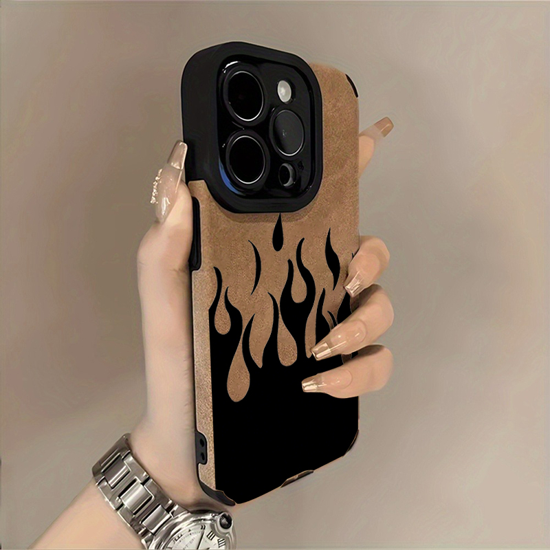 เคสลายเปลวไฟสีดำสุดเท่สำหรับ i - Phone Cases Y2K บทวิจารณ์และราคา