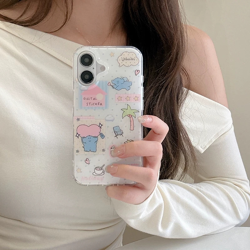 เคสโทรศัพท์ลายการ์ตูนช้างน่ารั - Phone Cases Kawaii บทวิจารณ์และราคา