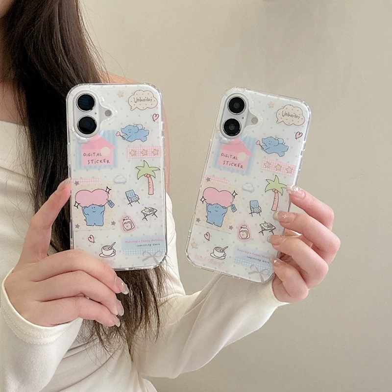 เคสโทรศัพท์ลายการ์ตูนช้างน่ารั - Phone Cases Kawaii บทวิจารณ์และราคา