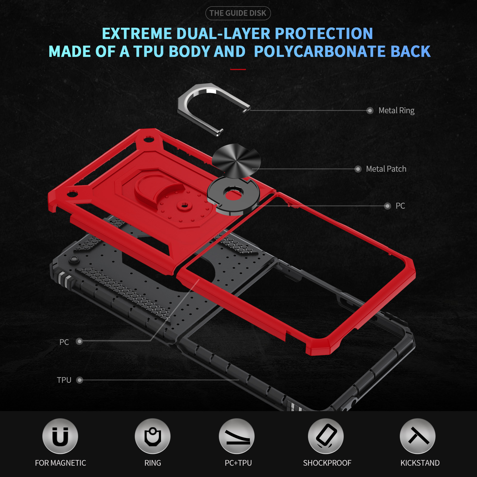 เคสโทรศัพท์กันกระแทกเกรดทหารสำ - Rugged Armor Case บทวิจารณ์และราคา
