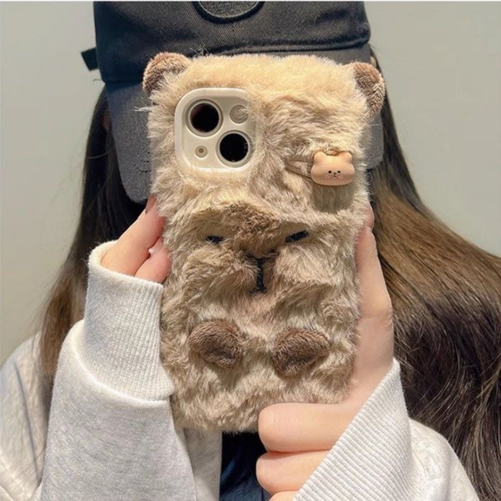 เคสโทรศัพท์ขนนุ่มหรูหราลายคาปิ - Phone Cases 13 บทวิจารณ์และราคา