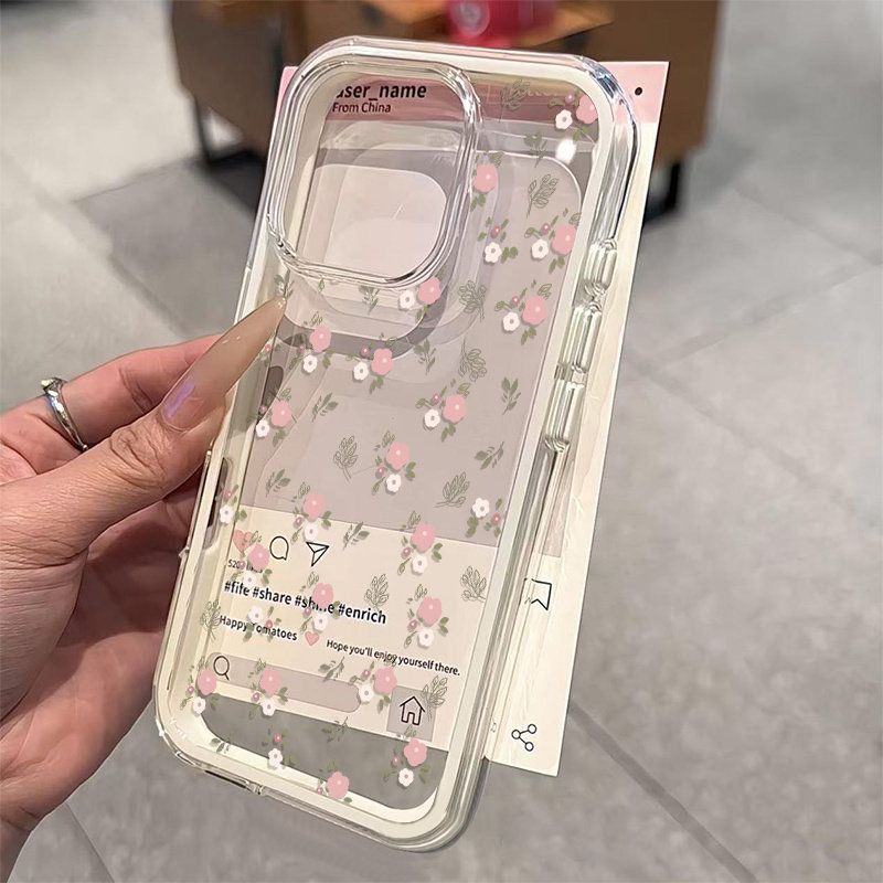เคสโทรศัพท์ใส TPU นิ่มลายใบไม้ - Phone Cases Bulk บทวิจารณ์และราคา