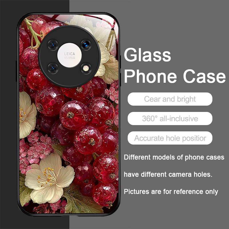 เคสโทรศัพท์กระจกนิรภัยพิมพ์ลาย - Phone Cases Honor บทวิจารณ์และราคา