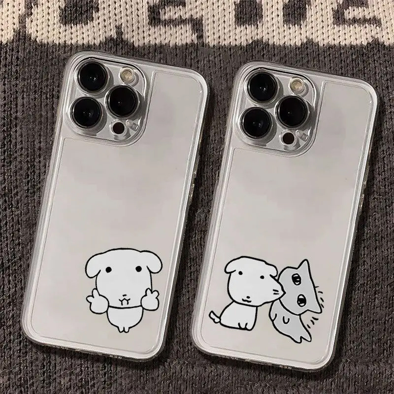 เคสโทรศัพท์ใสลายคู่รักน้องหมาแ - Phone Cases Y2K บทวิจารณ์และราคา