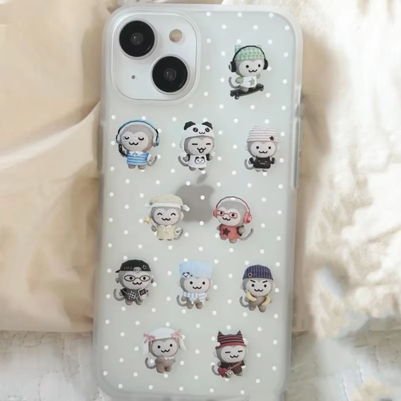 เคสโทรศัพท์ลายจุดขาวลายน้องลิง - Phone Cases 13 บทวิจารณ์และราคา