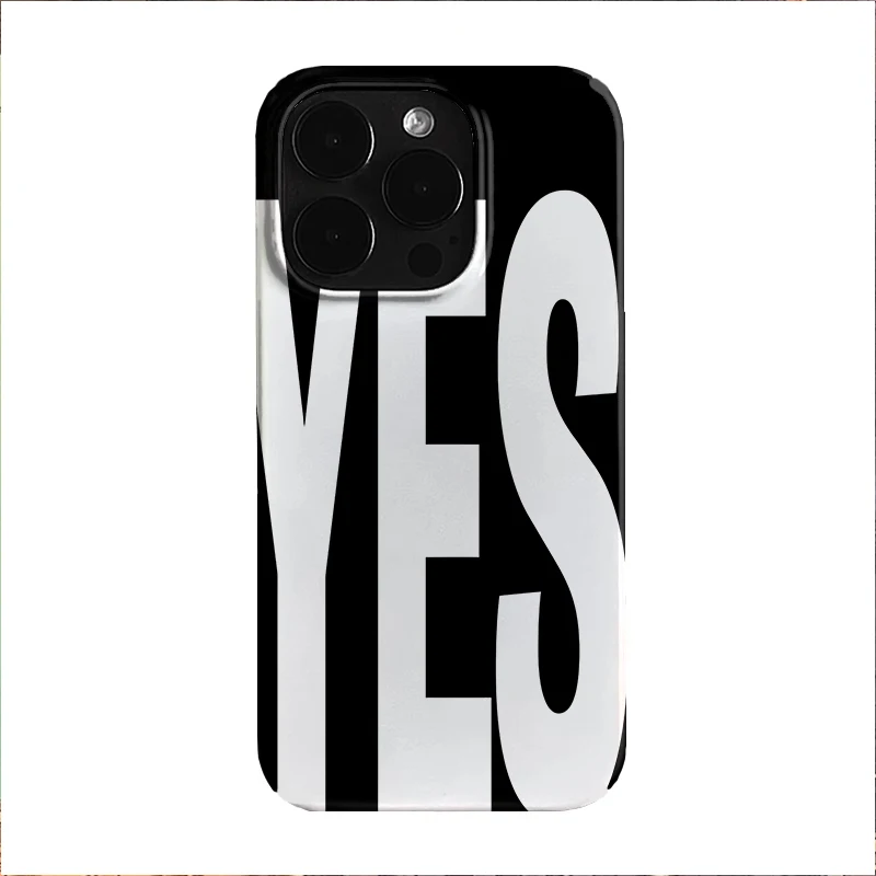 เคสโทรศัพท์ลายตัวอักษรสีดำขาวแ - Phone Cases Y2K บทวิจารณ์และราคา