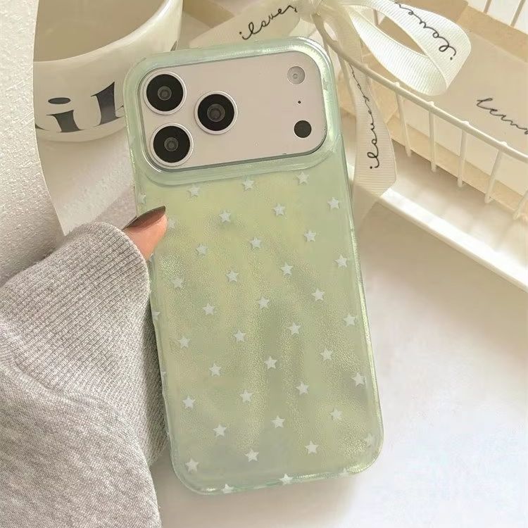 เคสโทรศัพท์ลายดาวห้าแฉกสีเขียว - Phone Cases Y2K บทวิจารณ์และราคา